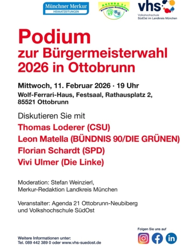 Podiumsdiskussion zur Kommunalwahl 2026