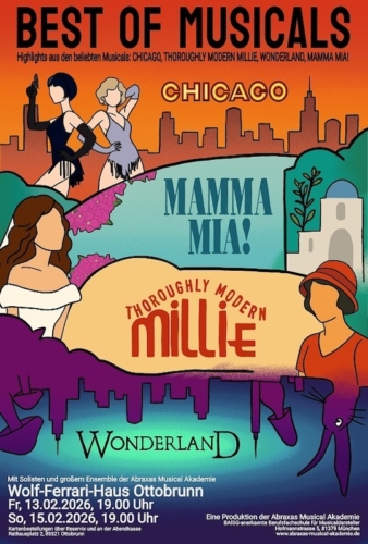 Best of Musicals – Highlights aus Chicago, Thoroughly modern Millie, Wonderland, Mamma Mia!