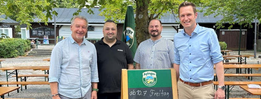 Offizielle Biergarten-Eröffnung